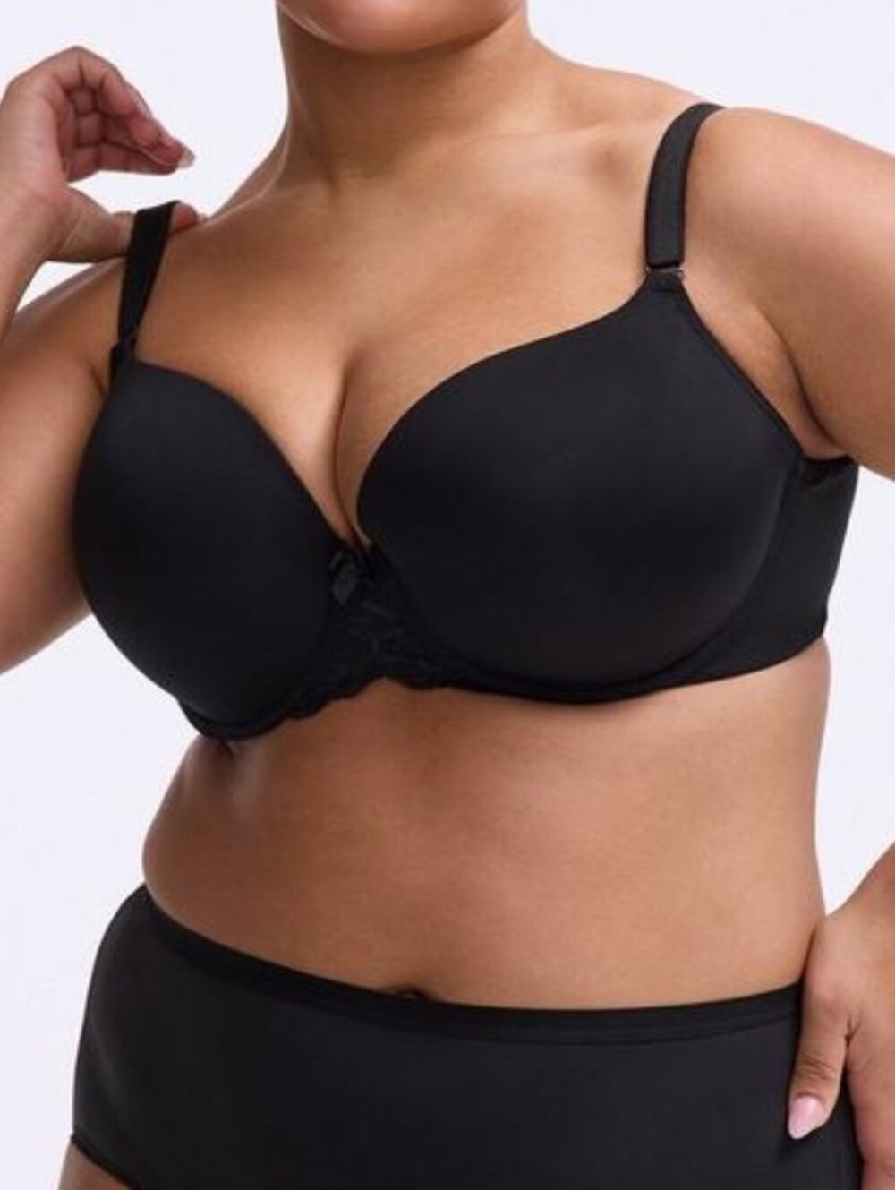 torrid Black Lightly Lined Bra with Lace Trim